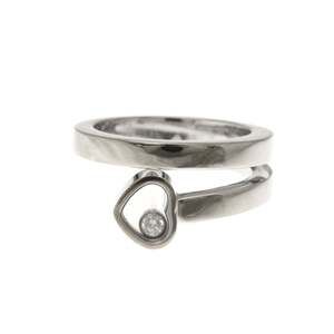 Chopard Happy Heart Twist Ring 82/6717 White Gold (18K) Fashion Diamond Band ...